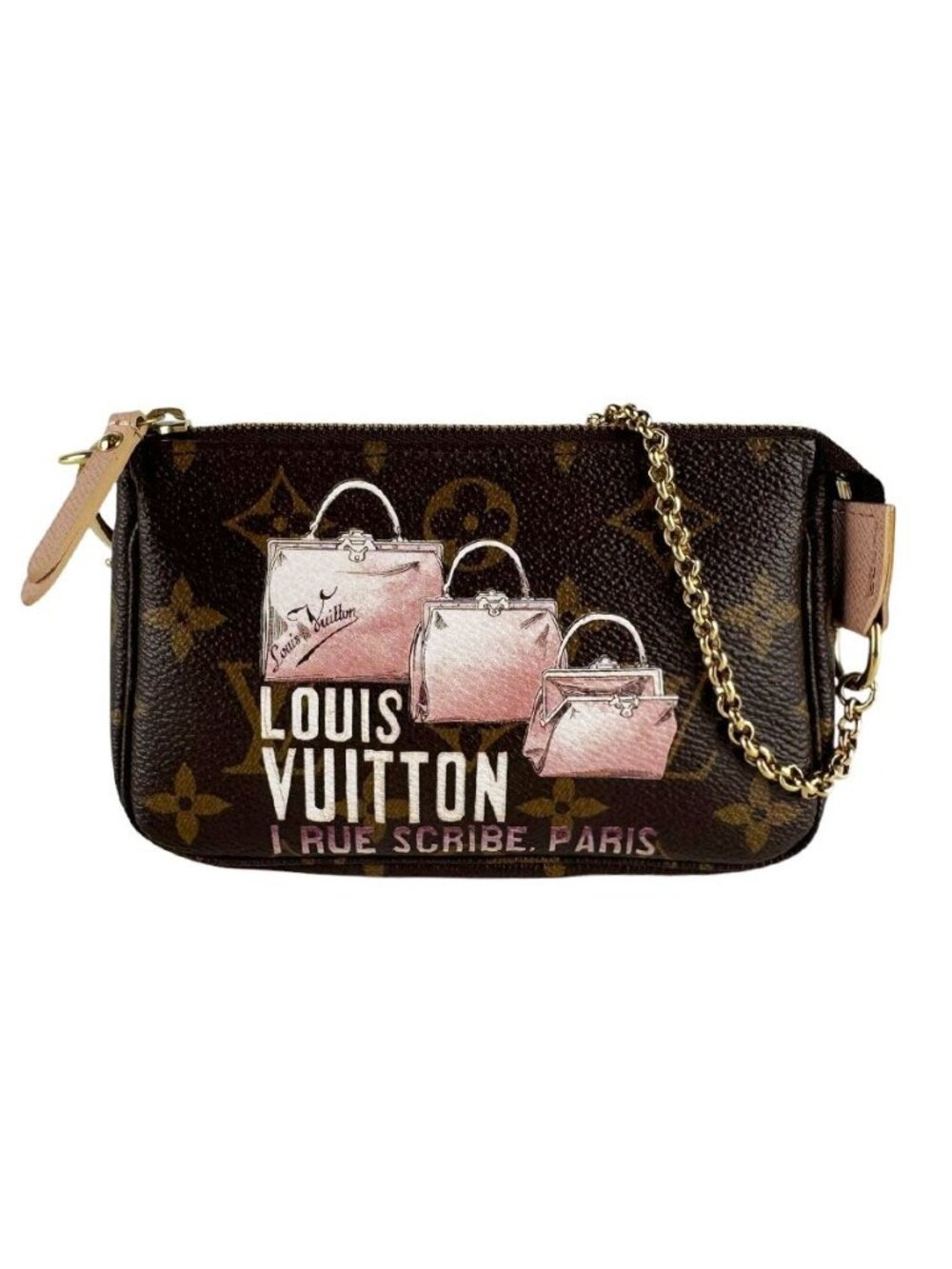 Louis Vuitton Pouch Handbag Monogram Mini Pochette Accessoires